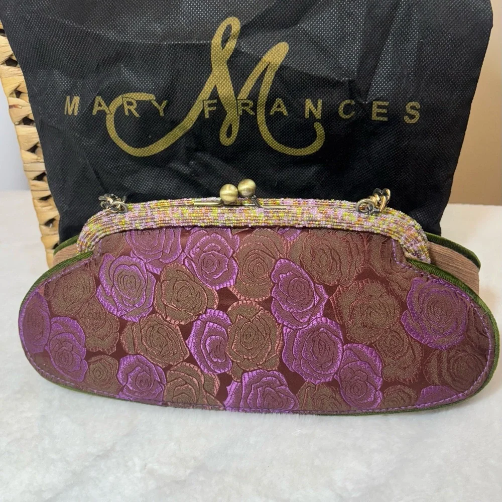 Vintage Mary Frances Multicolor Embellished Clutch - Picture 2 of 5